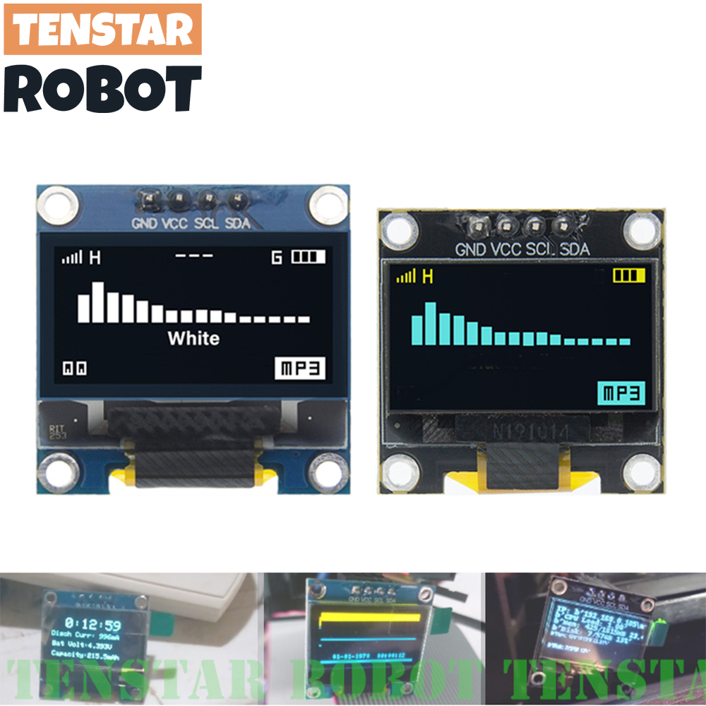 Ssd1306 - TENSTAR 0.96 인치 OLED SSD1306 흰색/파란색/노란색