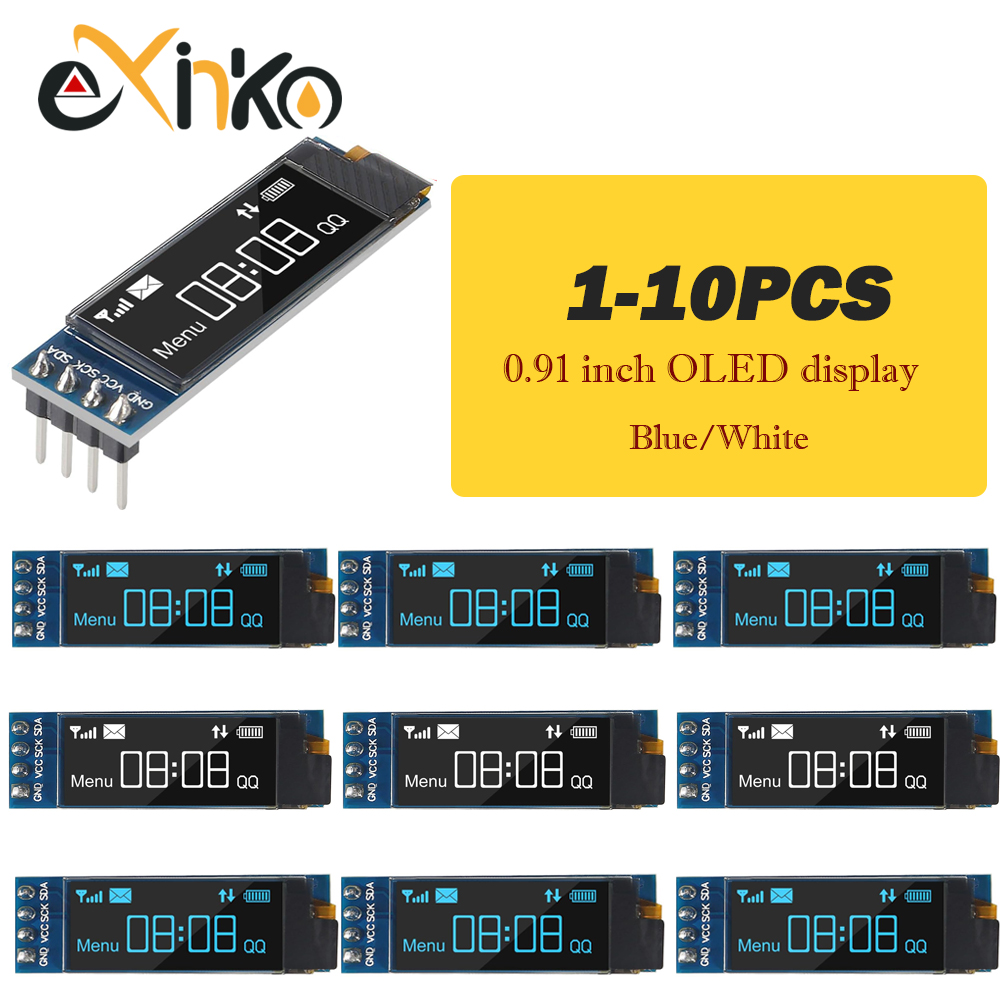 Oled Display 0.96 - 1-10pcs 0.91 인치 OLED 디스플레이 모듈