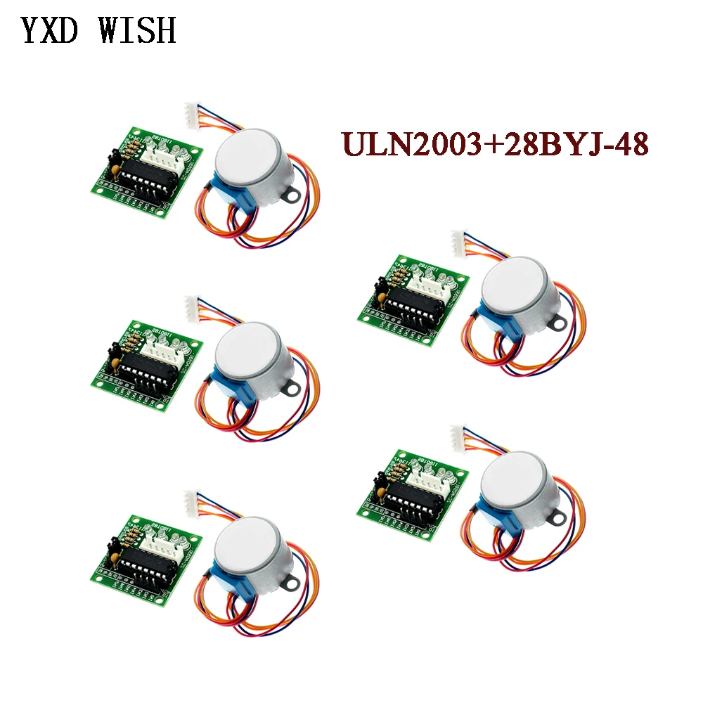 Stepper Motor 28Byj - 아두이노용 감속 스텝 기어 스텝퍼 모터,