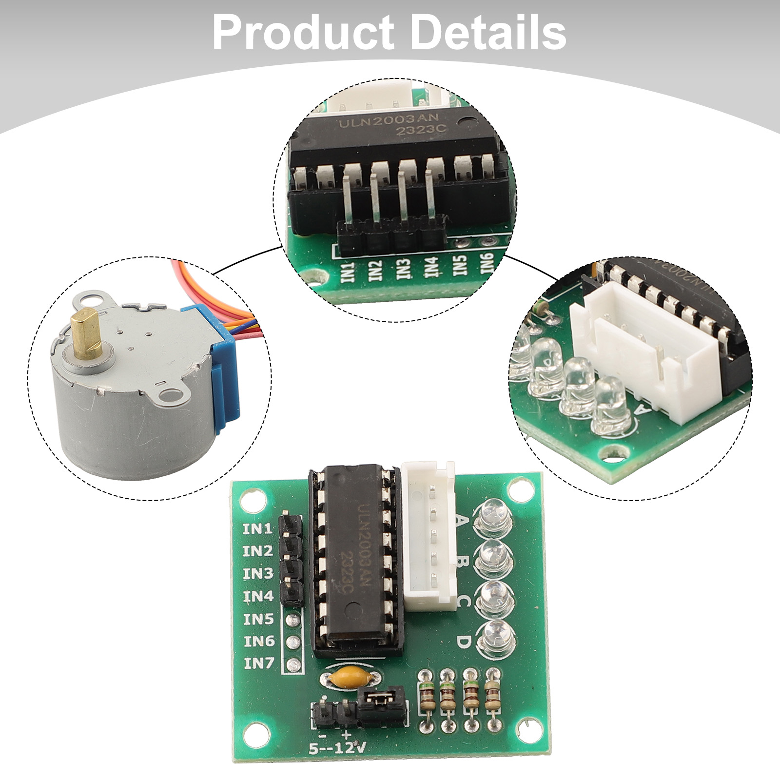 Stepper Motor 28Byj - 5V 4상 스테퍼 모터 28BYJ-48(ULN2003 드라이버