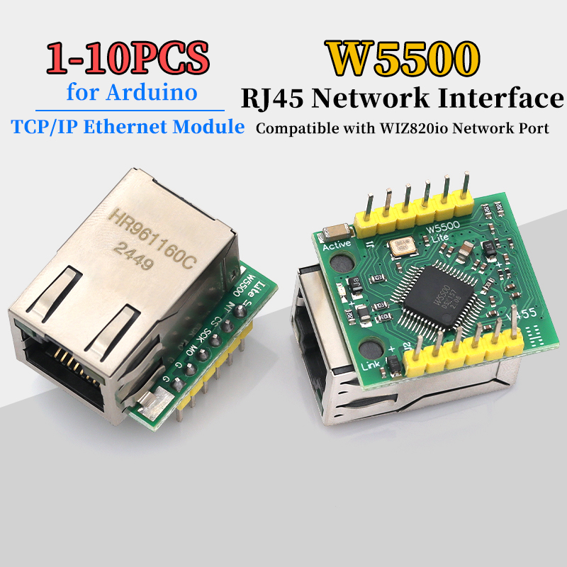 Ethernet W5500 - 1/5/10Pcs W5500 모듈 TCP/IP 이더넷 모듈은