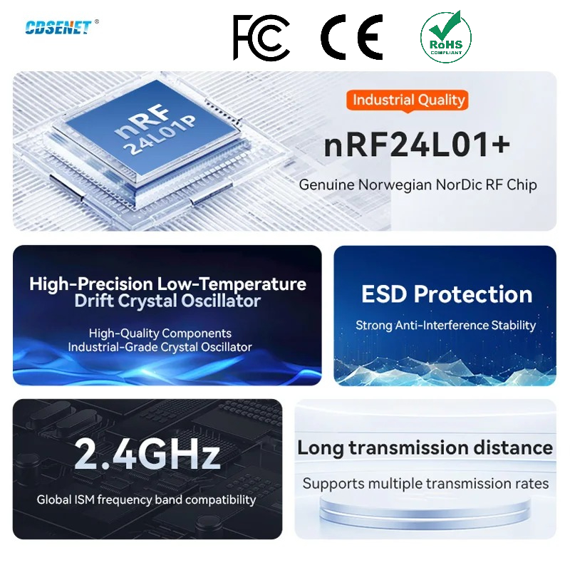 Nrf24L01 - 2pcs nRF24L01+ PA LNA 2.4GHz 무선