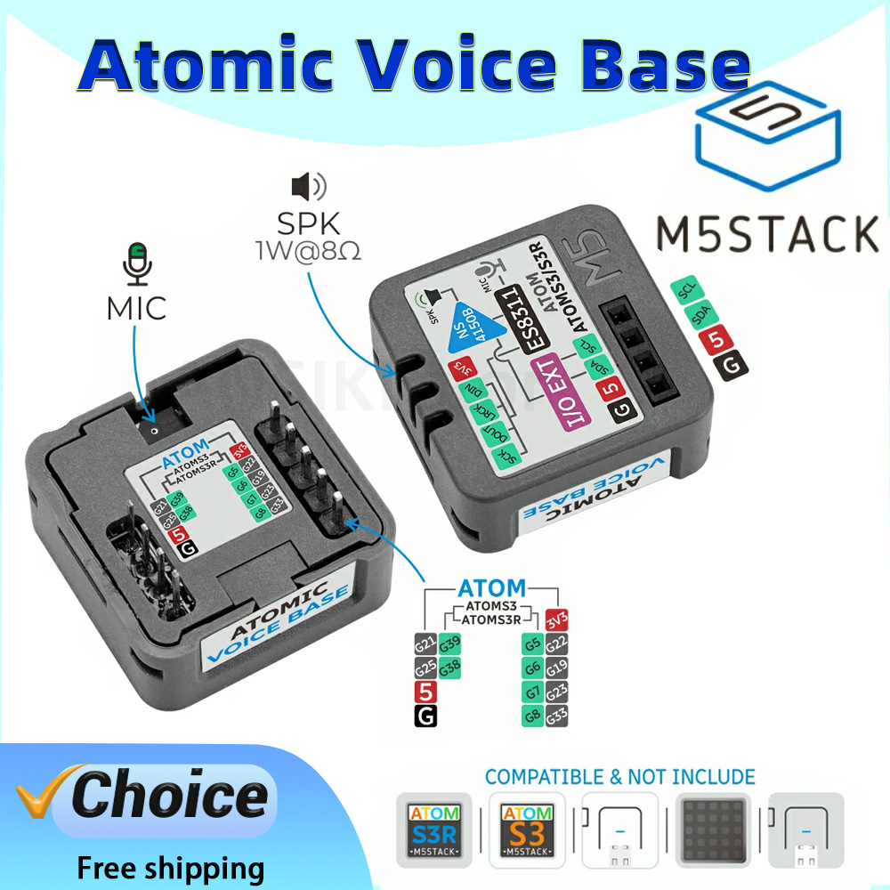 Microphone Module - M5Stack Atomic Voice Base ES8311 오디오