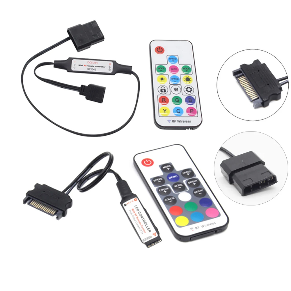 Ws2812B Strip 5V - SATA 몰 렉스 RGB 컨트롤러 5V