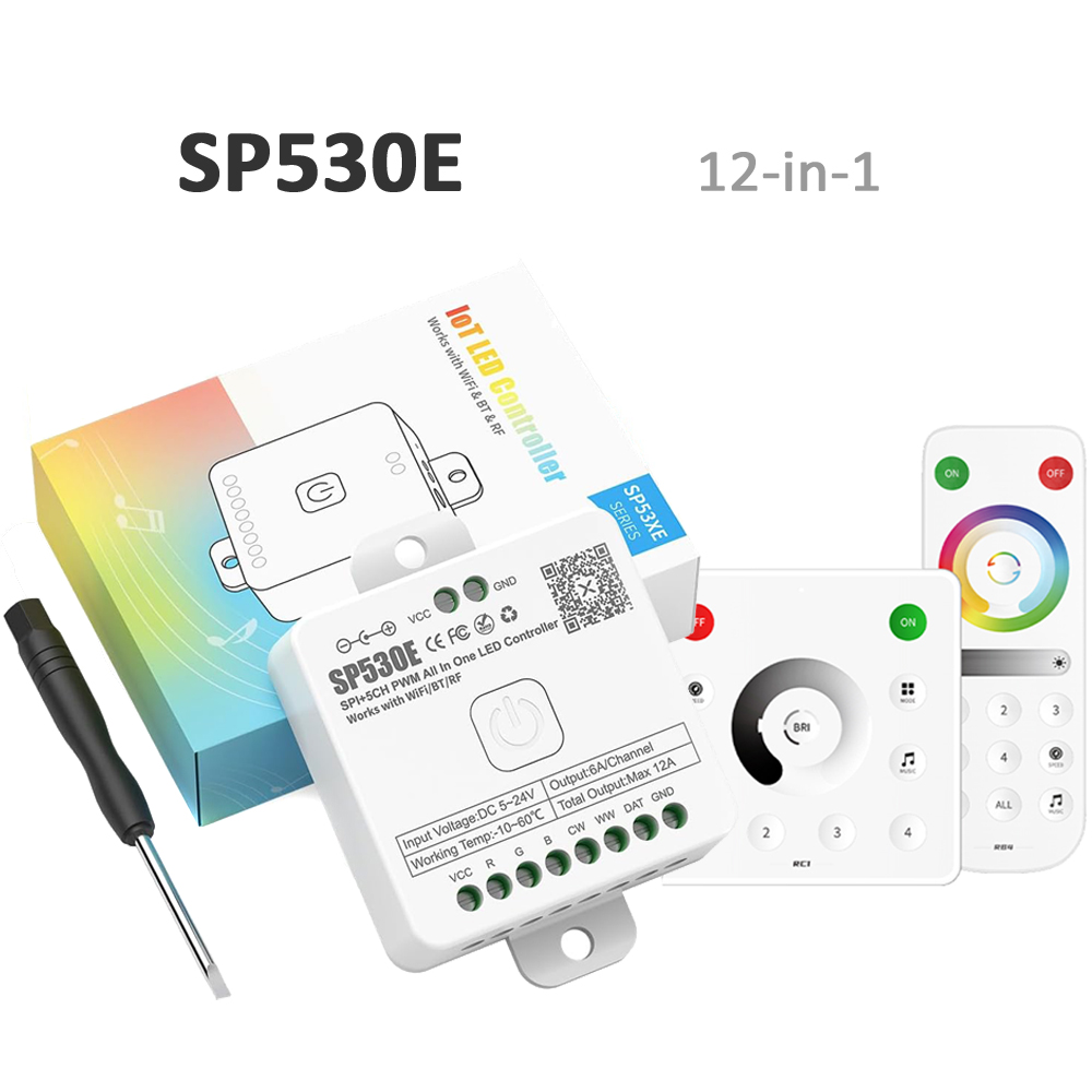 Ws2812B Strip 5V - SP530E 와이파이 블루투스 LED 컨트롤러 RF