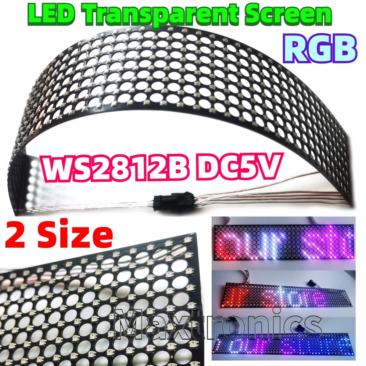 Ws2812B - WS2812B LED 투명 스크린 풀 컬러
