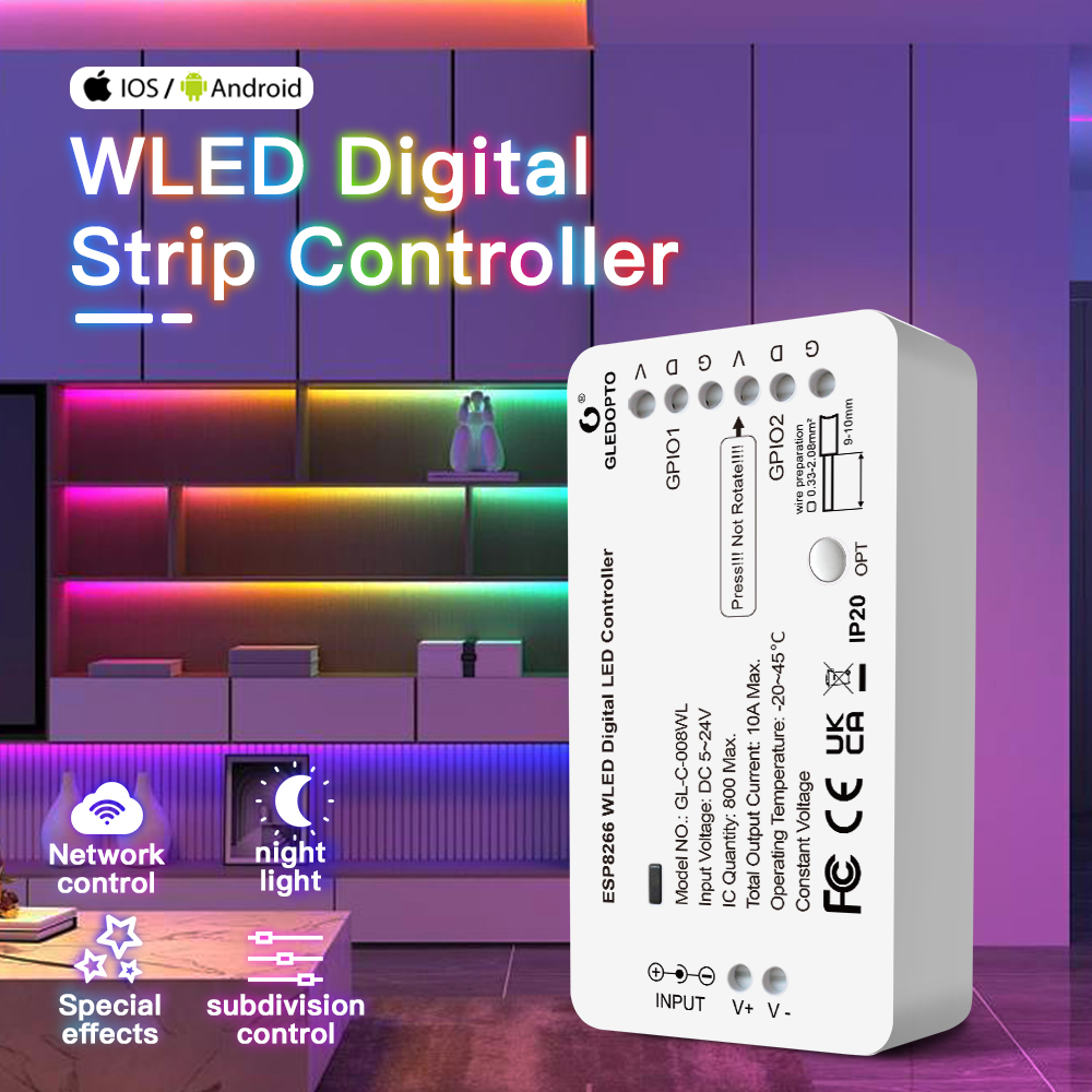 Ws2812B Strip 5V - 5V-24V WLED RGB RGBW 디지털 스트립