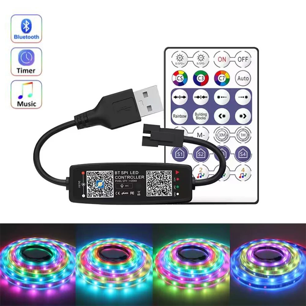 Ws2812B Strip 5V - WS2812B 컨트롤러 블루투스 음악 픽셀 LED