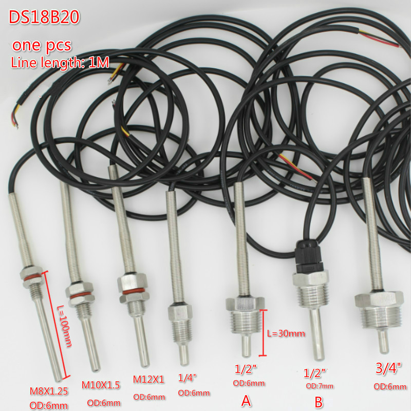 Ds18B20 - 디지털 온도 센서, PVC 3 코어