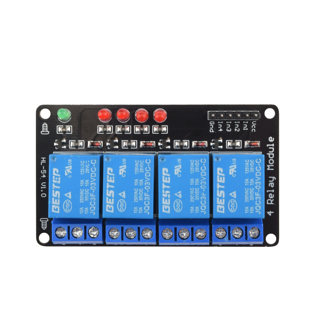 Relay Module 4 Channel - 저수준 트리거된 발광 릴레이 모듈 3V