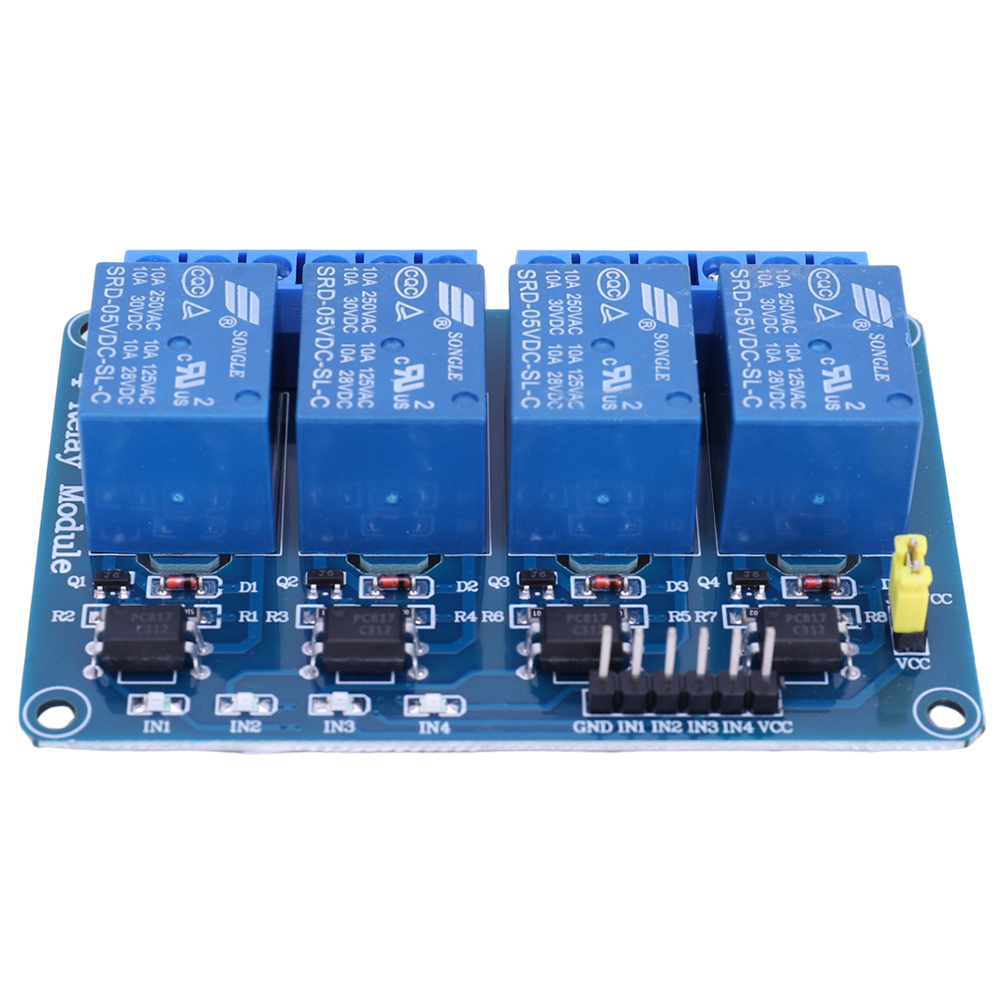 5V 12V 4채널 릴레이 보드(광커플러 릴레이 포함) - Relay Module 4 Channel 리뷰 및 가격