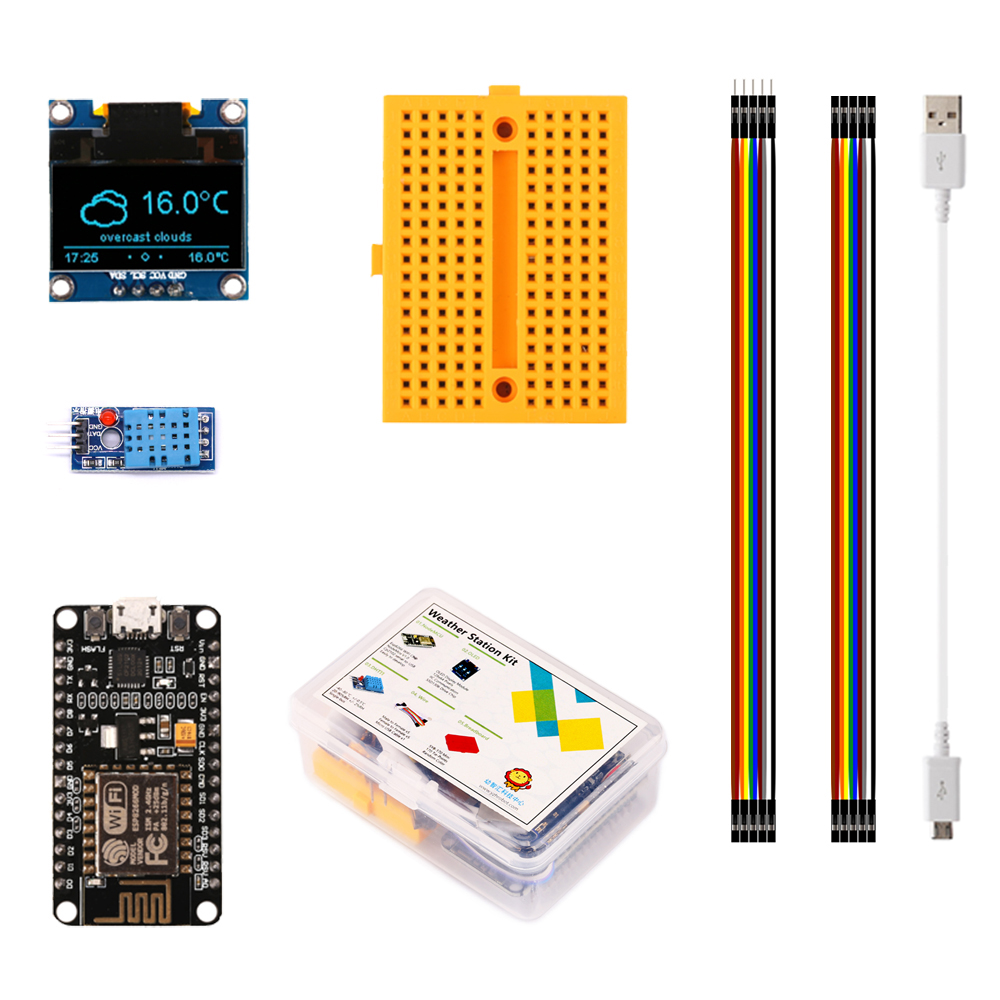 ESP8266 기상 관측소 DIY 키트, 온도 습도 O - Oled Display 0.96 리뷰 및 가격