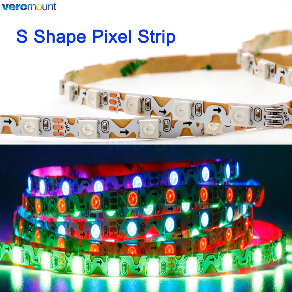 6mm 좁은 PCB S 모양 유연한 무료 벤딩 WS28 - Ws2812B Strip 5V 리뷰 및 가격