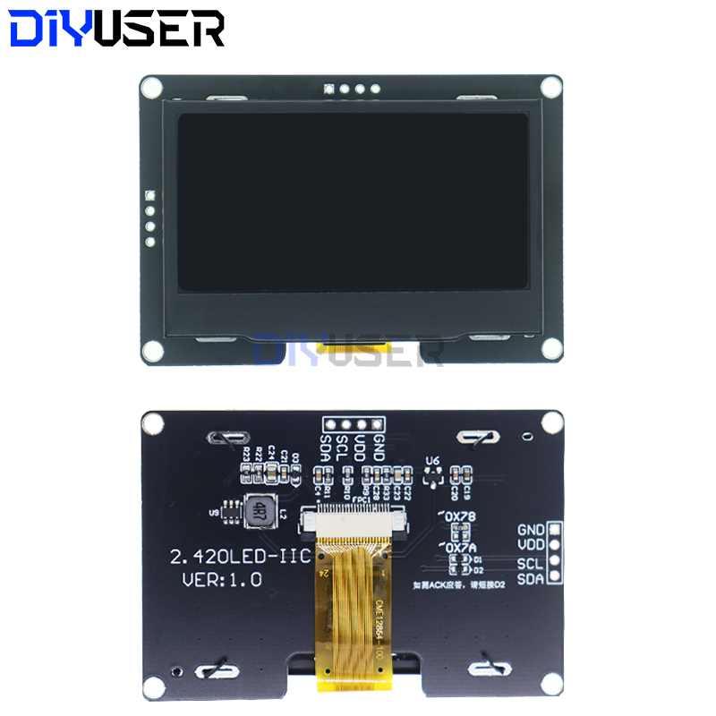 DIYUSER 2.4인치 2.42인치 128x64 OL - Oled Display 0.96 리뷰 및 가격