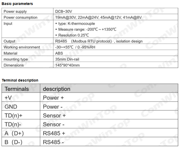 16채널 K형 열전대 RS485 Modbus 출력 온도 - Thermocouple Module K Type 리뷰 및 가격