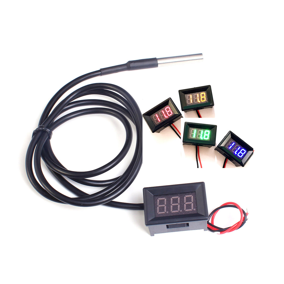 DC 12V 24V DS18b20 LED 디지털 온도계 - Ds18B20 리뷰 및 가격