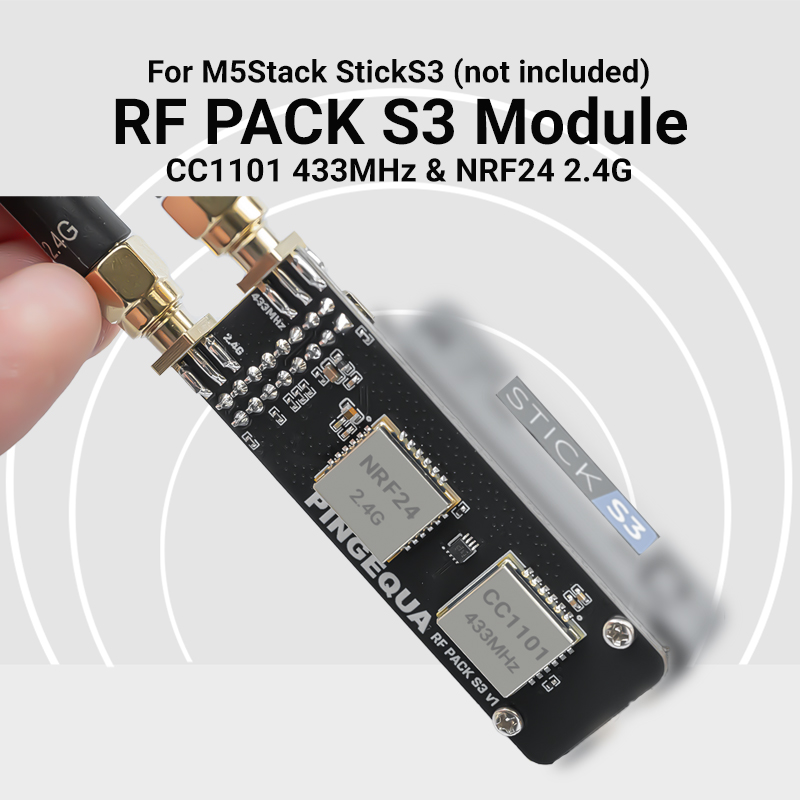 M5Stack StickS3 듀얼 밴드 모듈 CC110 - Nrf24L01 리뷰 및 가격
