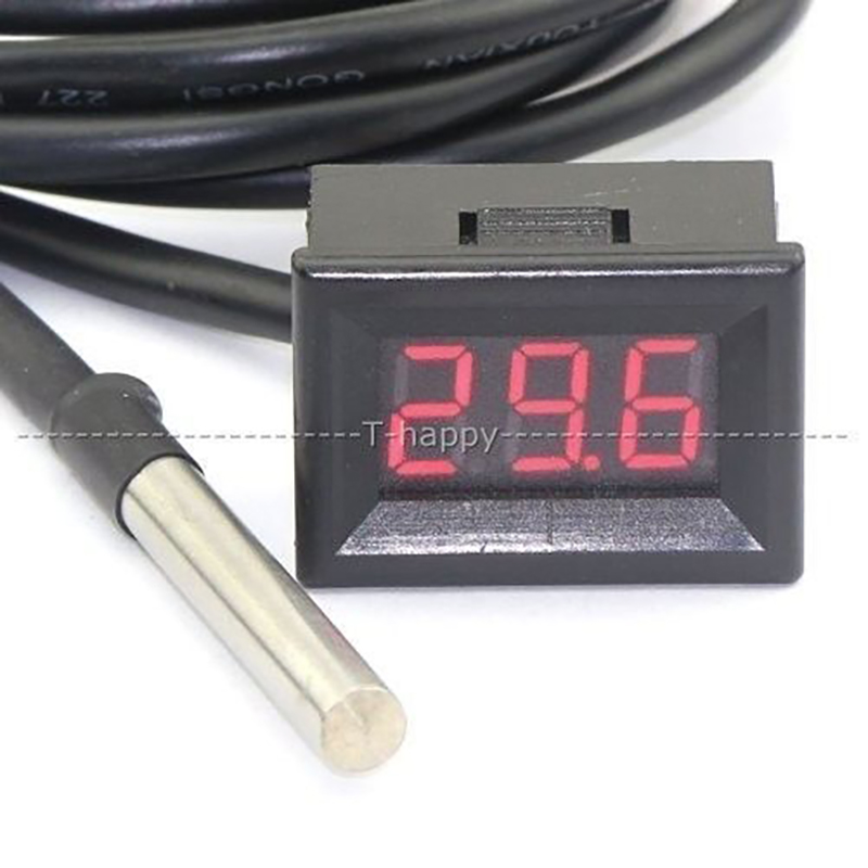 LED 디지털 온도계, 자동차 어항 물 온도계, DS1 - Ds18B20 리뷰 및 가격