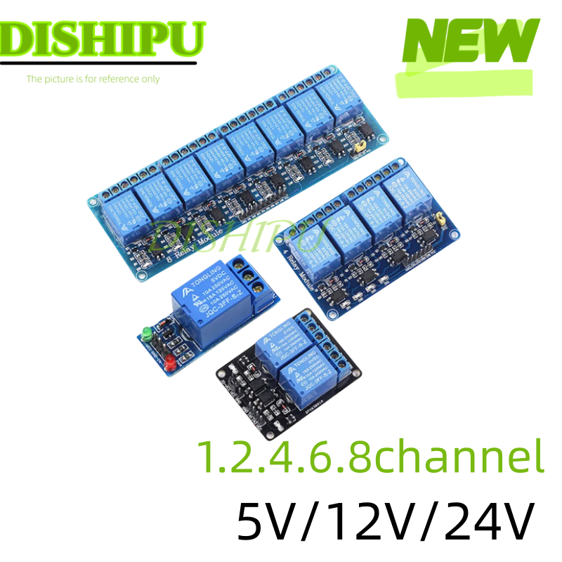 DC 5V 12V 24V 1 2 4 6 8 채널 릴레이 - Relay Module 4 Channel 리뷰 및 가격