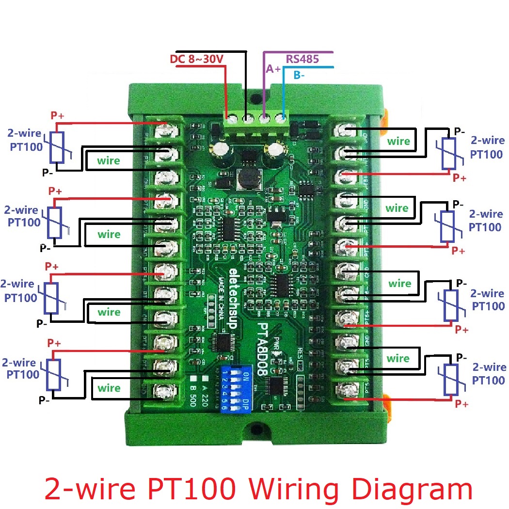 RS485 온도 센서 수집 모듈 8AI RS485 PT - Ds18B20 리뷰 및 가격