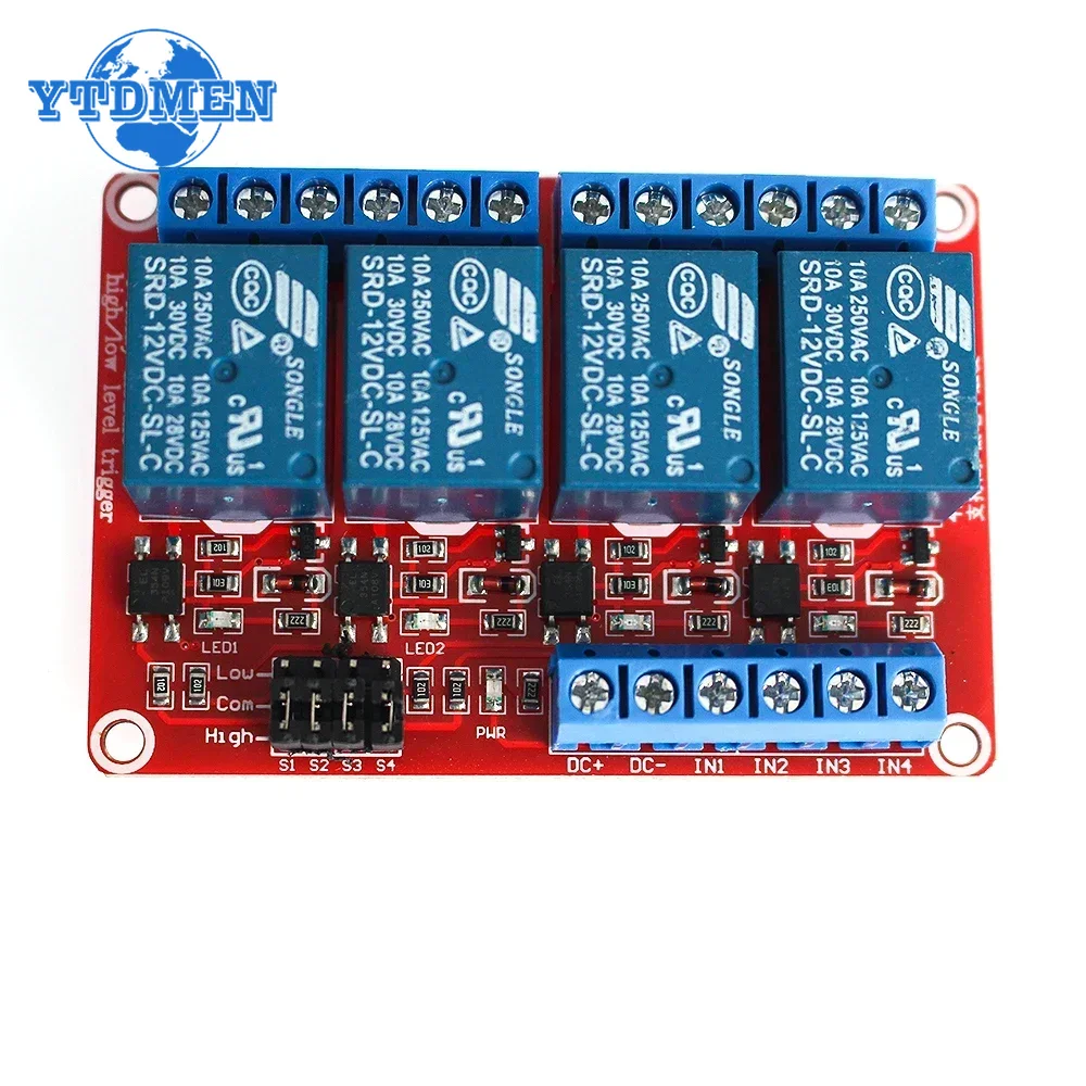 1PCS 릴레이 모듈 5V 12V 24V 1 2 4 8 - Relay Module 4 Channel 리뷰 및 가격