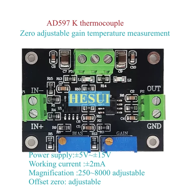 K형 열전대 증폭기 모듈 AD597 온도 측정 센서 아 - Thermocouple Module K Type 리뷰 및 가격