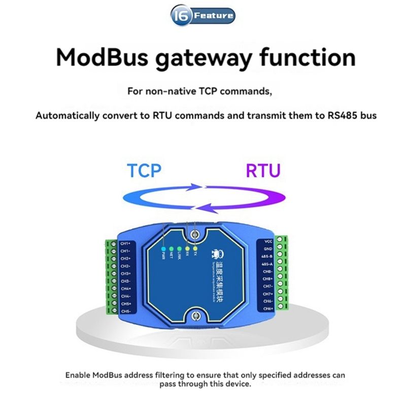 A27F-온도 수집 모듈 8방향 Modbus RS485 - Thermocouple Module K Type 리뷰 및 가격