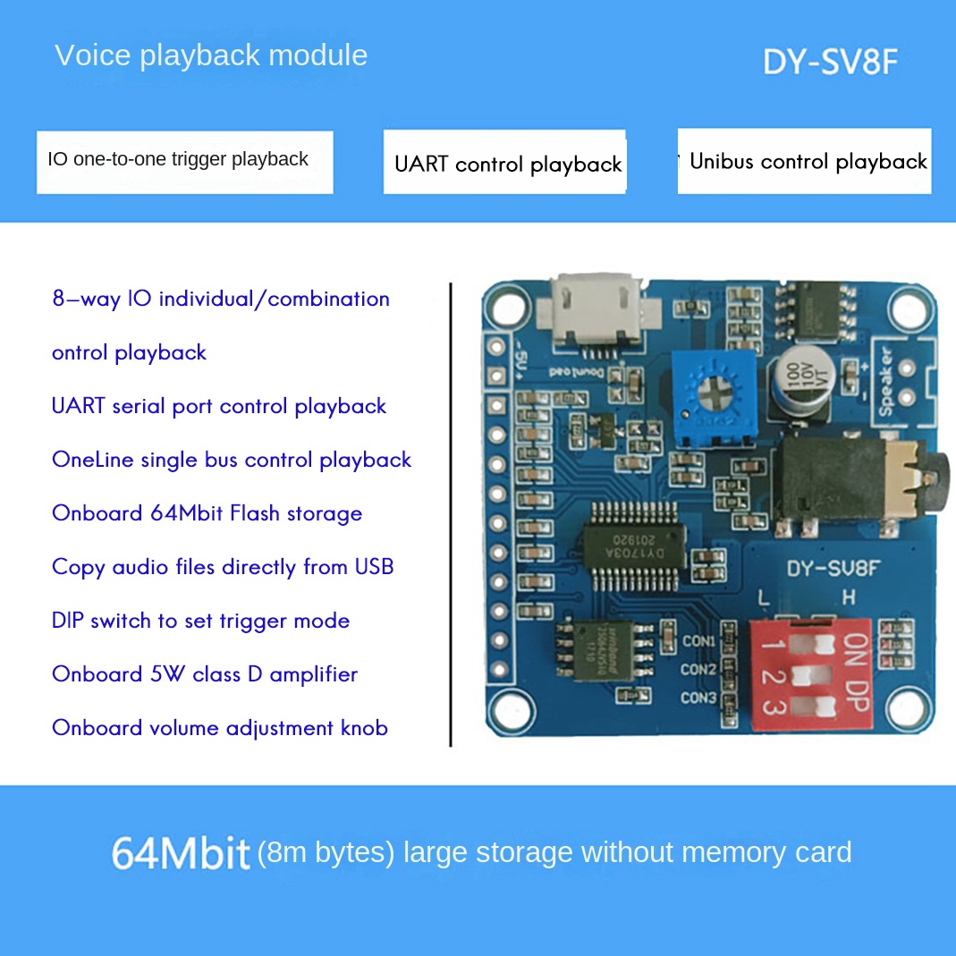 ABZZ-DY-SV8F 음성 재생 모듈 MP3 플레이어 - Sd Card Module 리뷰 및 가격