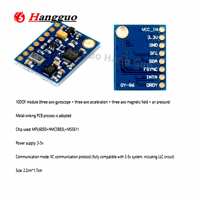 GY-86 비행 제어 MWC 모듈, 비행 제어 센서 모 - Mpu6050 리뷰 및 가격